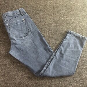 ELLE Women's Size 14 Skinny Jeans Dark‎ Wash Stretch Denim Mid Rise